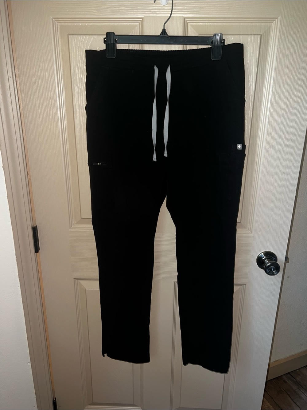 Figs Black Straight Leg Scrub Pant